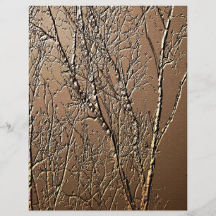 Ramificações em árvore embutidas Papel esmaecido