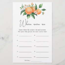 Ramo de laranjas - Onde estávamos no jogo de chá d