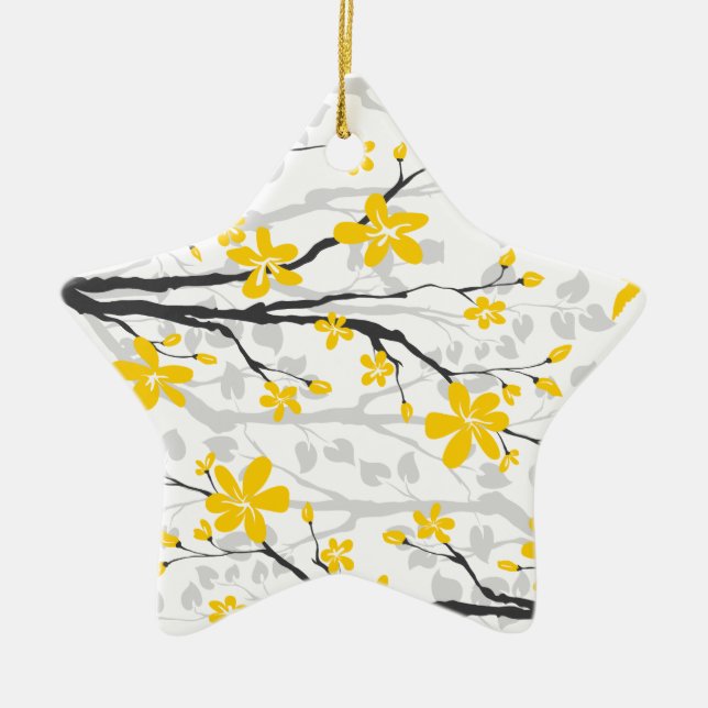 Ramo de Magnolia e ornamento personalizado de flor (Frente)