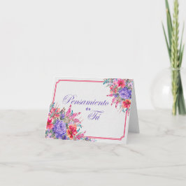 Ramo de Rosas Pensando em Você Cartão