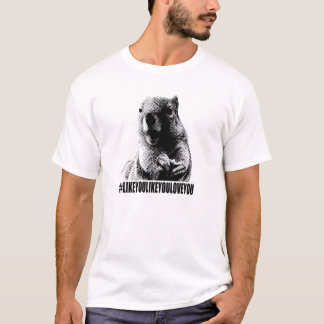 Ramon o t-shirt leve de Hashtag do esquilo