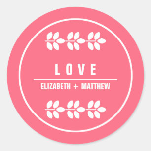 Ramos do branco do rosa   que Wedding etiquetas do