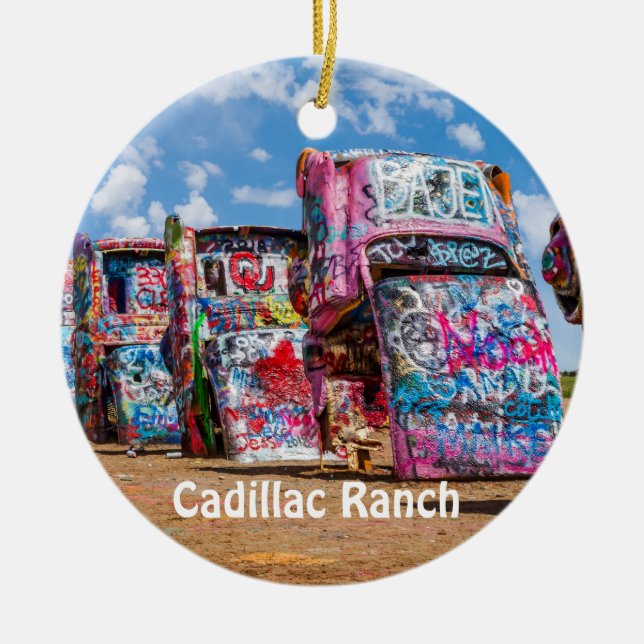 Ranch cadillac, Texas, 2 ornamento lateral (Frente)