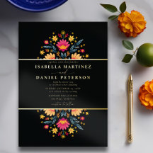 Rancho Mexicano Moderno Elegante Floral Casamento 