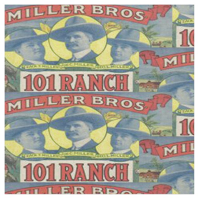 Rancho ocidental de Miller Bros 101 do tecido (Detalhe)