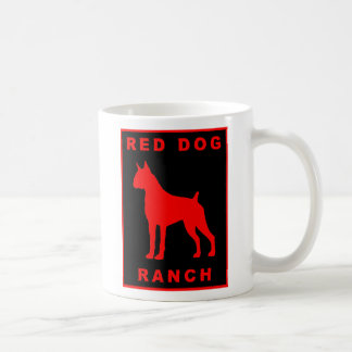 Rancho vermelho do cão - caneca