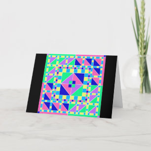 Rangoli Pastel com o cartão preto de Diwali da