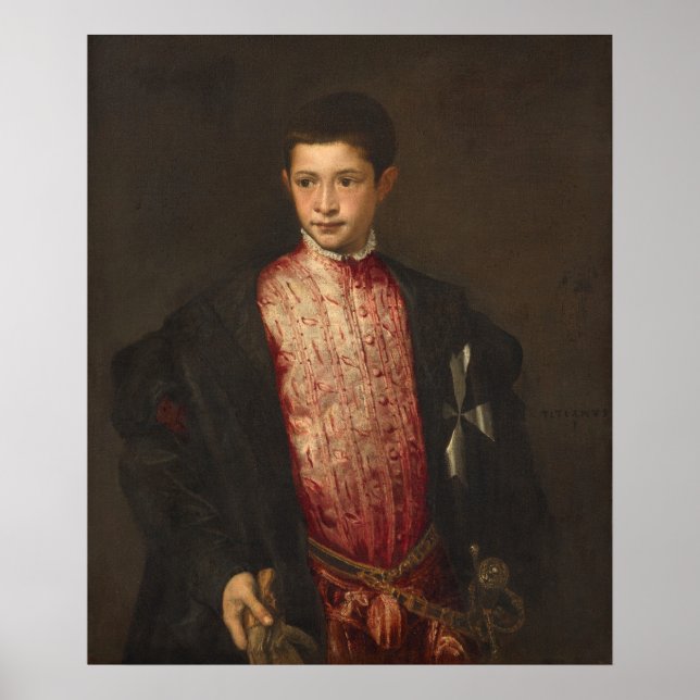 Ranuccio Farnese - Poster Ticiano de Belas Artes (Frente)