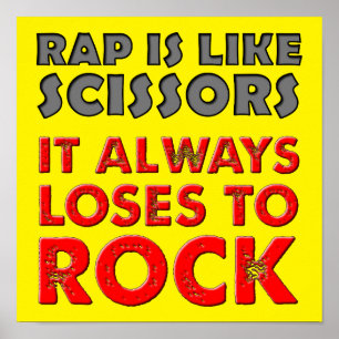Rap contra Rock Paper Scissors - Sinal de Poster e