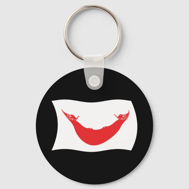 Rapa Nui Flag Chaveiro (Frente)