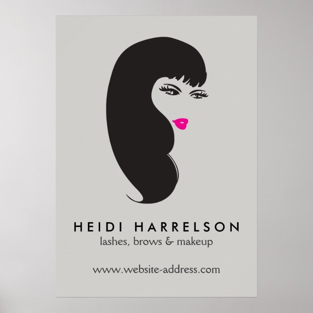 Rapariga com chicotadas na Cinza de Bela Poster (Frente)