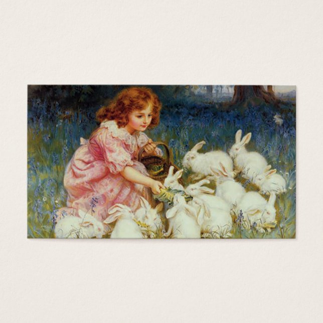 Rapariga com coelhos (Frente)