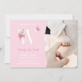 Rapariga de Anúncio de Nascimento Inicial W