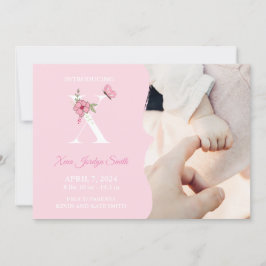 Rapariga de Anúncio de Nascimento X Inicial