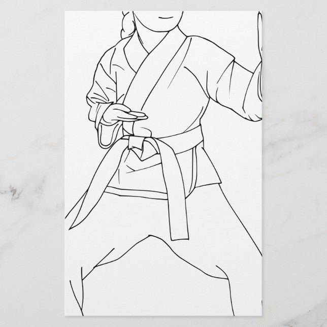 Rapariga de Artes Marciais (Frente)