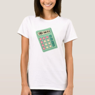 Rapariga de Camisetas engraçadas de Calculadora de