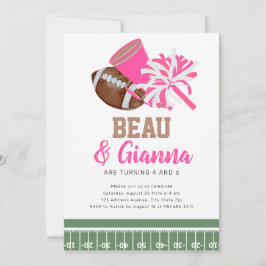 Rapariga de Convite de aniversário Combinado