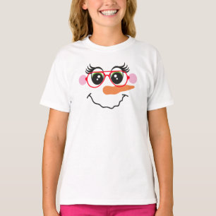 Rapariga de Neve Rodeada com Vidros T-Shirt para C