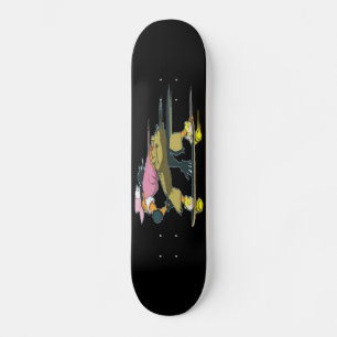 Rapariga De Skate Em Movimento