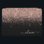 Rapariga do Monograma de Script Brilhante Cor-de-r<br><div class="desc">Rosa Dourado - Caixa de Laptop do Nome do Monograma do Script Glitter Glitter Glitter de Espelhamento Rosa e Preto. Isto faz o doce e perfeito aniversário de 16 anos, casamento, chá de panela, aniversário, chá de fraldas ou festa de solteira presente para alguém que ama luxo de luxo e...</div>