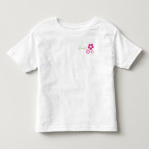 Rapariga Flor com Nome - Toddler T-Shirt