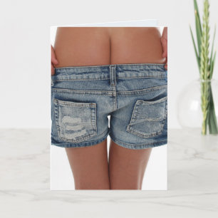 RAPARIGA MOSTRANDO O RABO (BUMBUM) CARTÕES DE ANIV