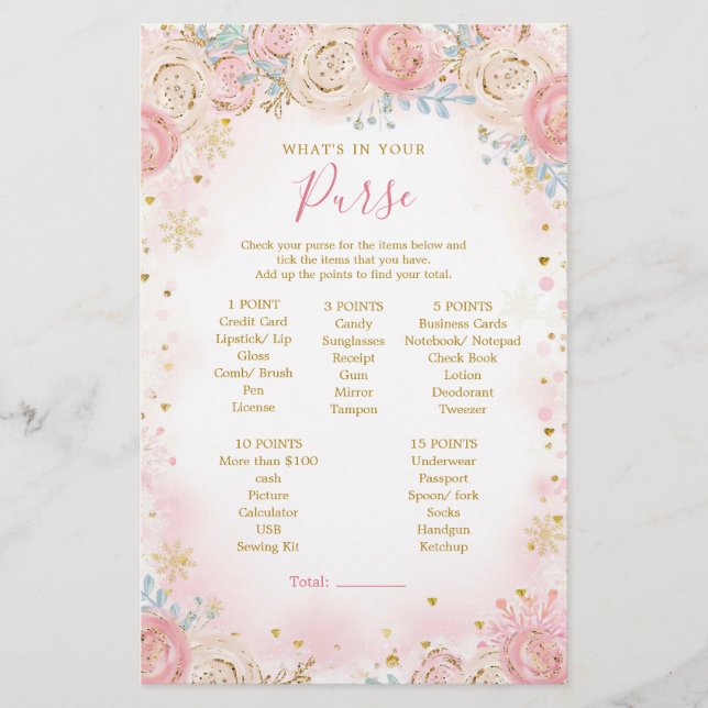 Rapariga Pinguin Winter Snowflake O que há na sua  (Frente)