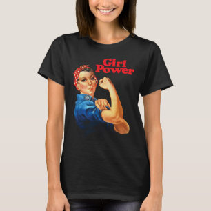 Rapariga Potente Camisa Feminista Raio Resiste Não