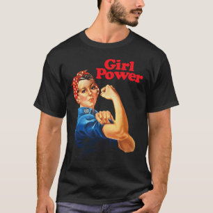 Rapariga Potente Camisa Feminista Raio Resiste Não