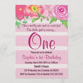 Rapariga Primeira 1rua Um Convite Para Festa de an