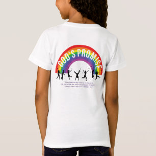 Rapariga Promete o Rainbow White T-Shirt com logot