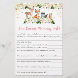 Rapariga Woodland Floral Que Conhece O Melhor Jogo