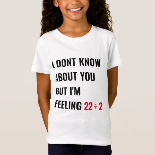 Raparigas 11 Aniversário 22 Camisa de Festa Inspir