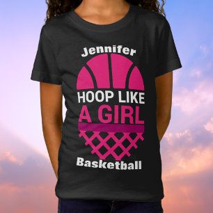 Raparigas De Basquete Como Uma Camiseta Menina