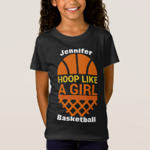 Raparigas De Basquete Como Uma Camiseta Menina
