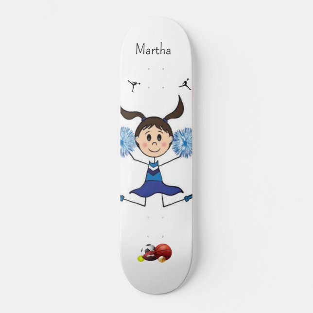 Raparigas Desportivas de Skateboard (Frente)