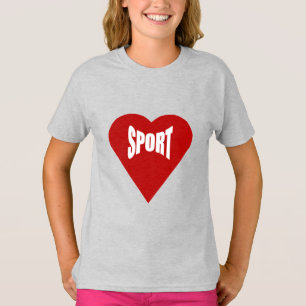 Raparigas T-Shirt ash LOVE SPORT