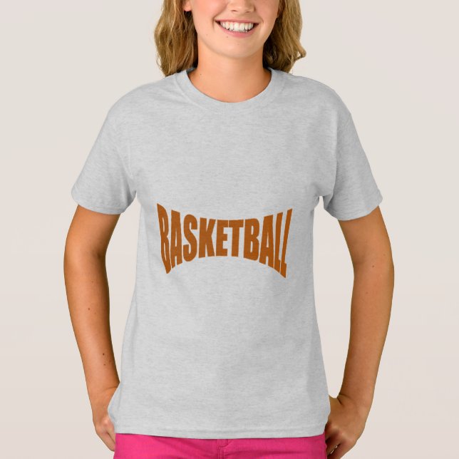 Raparigas T-Shirt DESIGN BASKETBALL (Frente)