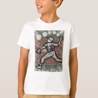 Rapaz da Liga de Camisas de Baseball