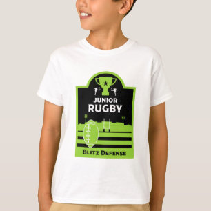 Rapazes Júnior de Rugby Jogadores de T-Shirt