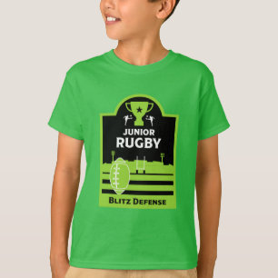 Rapazes Júnior de Rugby Jogadores de T-Shirt