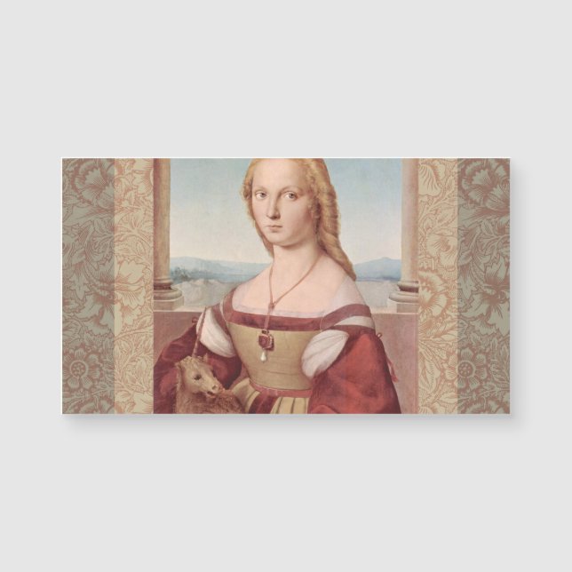 Raphael Dama e o Unicórnio Arte Fina Clássica (Frente)