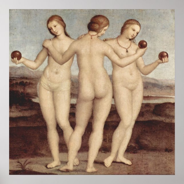 Raphael's Three Graces Poster (Frente)