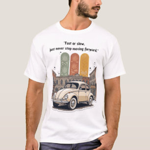 "Rápido ou Devagar" Camiseta Retro Vintage Beetle 