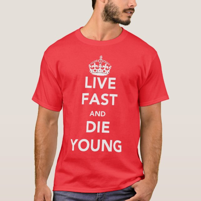 Rápidos vivos e morrem t-shirt novo (Frente)