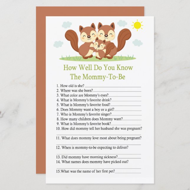 Raposa adormecida Como você conhece bem o jogo do  (Frente/Verso)