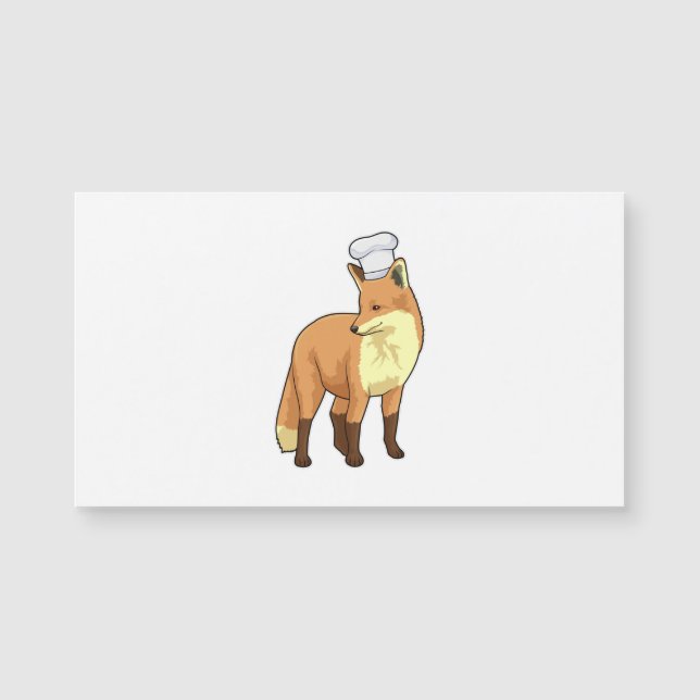 Raposa como cozinheiro com chapéu de chef (Frente)