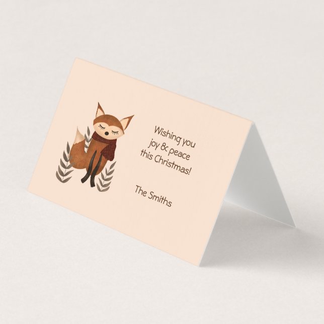 Raposa de inverno com Scarf (Frente)