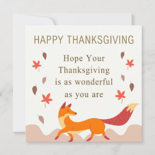 Raposa de outono Cura com Folhas Caindo em Cores C