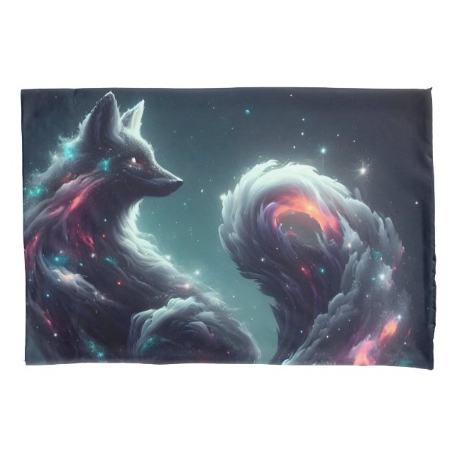 Raposa Espiritual Cósmica de Luz Estelar Fantasia  (Frente)